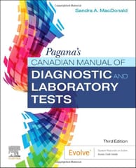 Paganas Canadian Manual Of Diagnostic And Laboratory Tests With Access Code 3rd Edition 2024 By Macdonald S.A