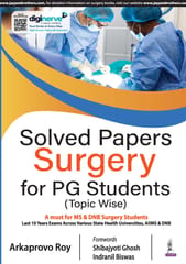 Solved Papers Surgery For Pg Students (Topic Wise) 1st Edition 2024 By Arkaprovo Roy