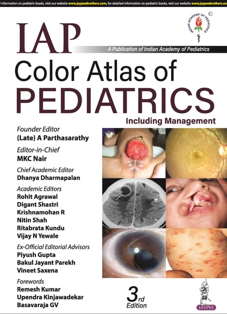 IAP Color Atlas of Pediatrics 3rd Edition 2024 By A Parthasarathy & MCK Nair