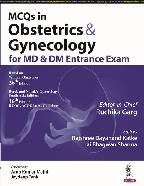 Mcqs In Obstetrics & Gynecology For Md & Dm Entrance Exam 1st Edition 2024 By Ruchika Garg