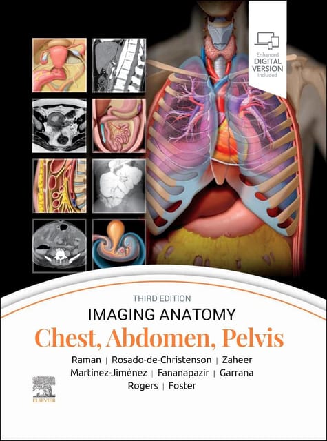 Imaging Anatomy Chest, Abdomen, Pelvis 3rd Edition 2023 By Raman