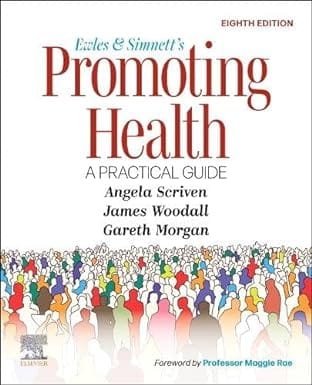 Ewles and Simnetts Promoting Health A Practical Guide 8th Edition 2023 By Angela Scriven