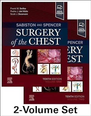 Sabiston And Spencer Surgery Of The Chest With Access Code Set of 2 Volumes 10th Edition 2024 By Frank W Sellke