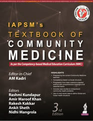 IAPSMS Textbook Of Community Medicine 3rd Edition 2024 By Am Kadri