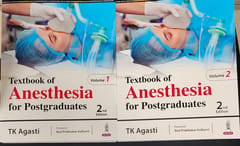 Textbook of Anesthesia For Postgraduates 2nd Edition 2024 Set of 2 Volumes By TK Agasti