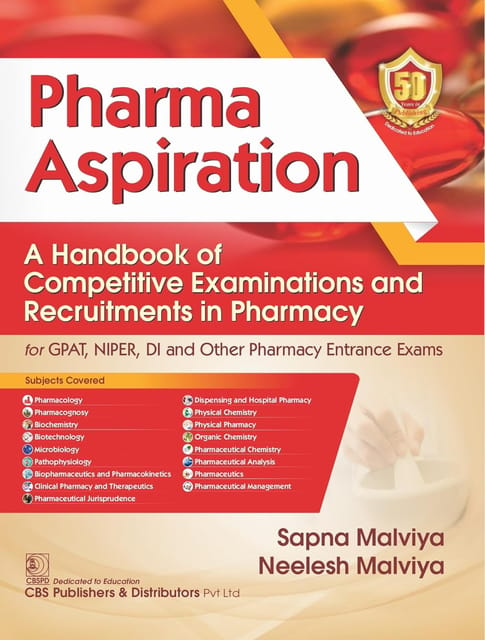 Pharma Aspiration A Handbook Of Competitive Examinations And Recruitments In Pharmacy  2024 By Sapna Malviya