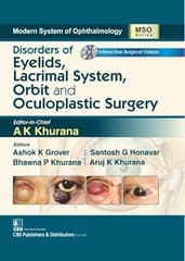 Disorders of Eyelids, Lacrimal System, Orbit and Oculoplastic Surgery (MSO Series) With DVD  2017 By Khurana