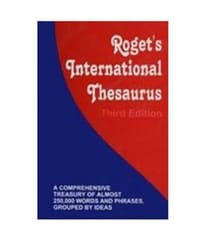 Roget's International Thesaurus, 3rd Edition 2017 By Rogets