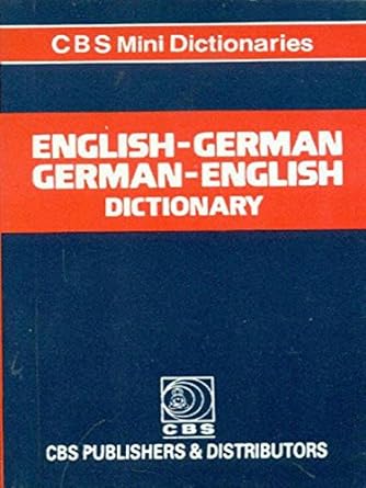 Mini English-German-German-English Dictionary 1989 By CBS