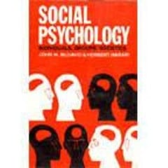 Social Psychology 1999 By McDavid