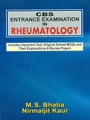 CBS Entrance Examination in Rheumatology 2012 By Bhatia M S