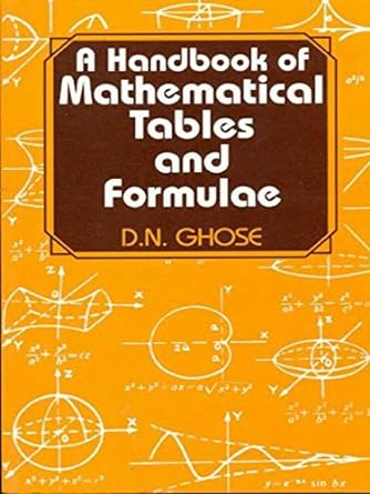 Handbook Mathematical Tables & Formulae 2018 By Ghose D N