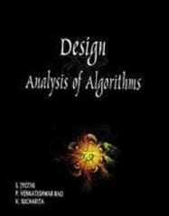 Design and Analysis of Algorithms 2009 By Jyothi