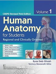 Human Anatomy For Students Regional And Clinically Oriented Cbspd Revised 3rd Edition d Vol 1 (Pb 2024) 2024 By Byas Deb Ghosh