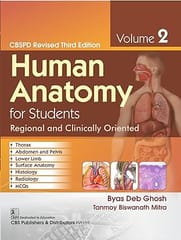 Human Anatomy For Students Regional And Clinically Oriented Cbspd Revised 3rd Edition d Vol 2 (Pb 2024) 2024 By Byas Deb Ghosh