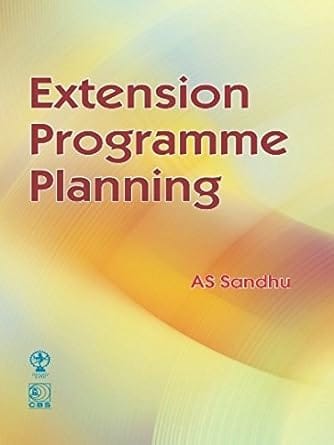 Extension Programme Planning 2022 By Sandhu