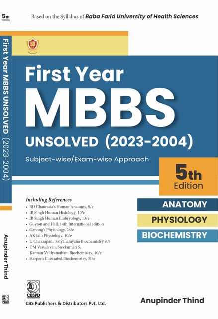 Based on the Syllabus of Baba Farid University of Health Sciences 5th Edition 2024 By Dr Anupinder Thind