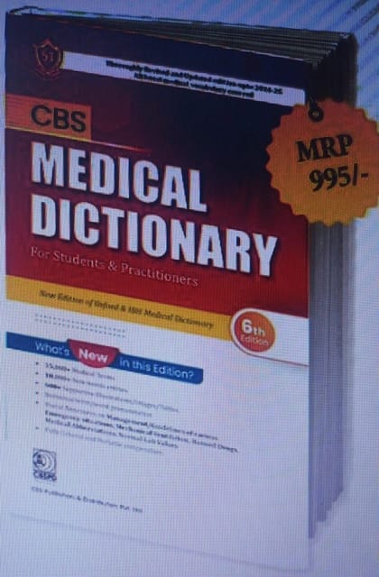 Cbs Medical Dictionary For Students And Practitioners 6Th Edition 2024 By Cbs