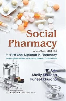 Social Pharmacy For First Year Diploma In Pharmacy 2024 By Nk Jain