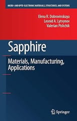 Sapphire Material Manufacturing Applications 2009 By Dobrovinskaya E.
