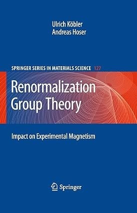 Renormalization Group Theory 2010 By Kobler U.