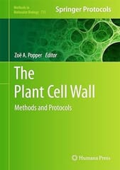 The Plant Cell Wall Methods And Protocols 2011 By Popper Z.A.