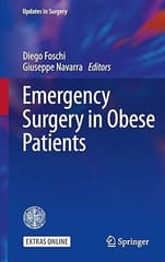Emergency Surgery In Obese Patients 2020 By Foschi D.