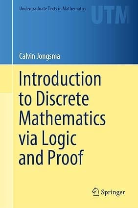 Introduction To Discrete Mathematics Via Logic And Proof 2019 By Jongsma C.