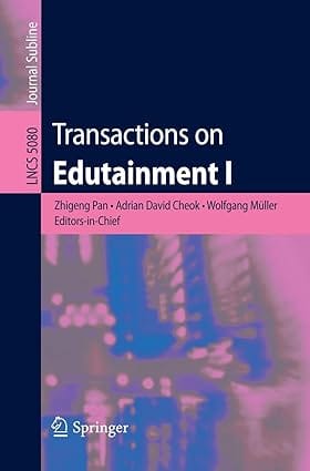 Transactions On Edutainment I 2008 by Pan Z.