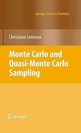 Monte Carlo And Quasi Monte Carlo Sampling 2009 by Lemieux C.