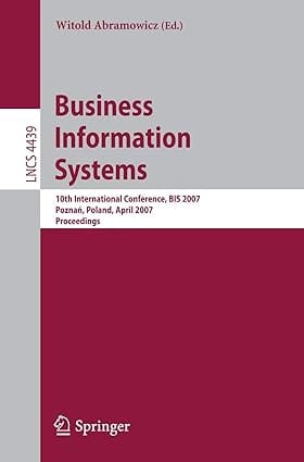 Business Information Systems 2007 By Abramowicz W