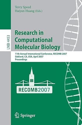 Research In Computational Molecular Biology 2007 By Speed T