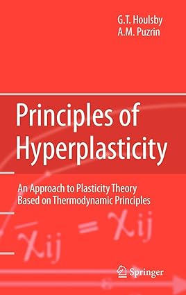 Principles Of Hyperplasticity 2007 By Houlsby G T