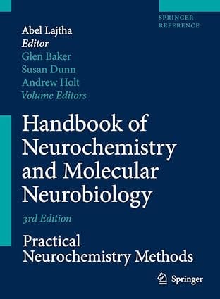 Handbook Of Neurochemistry And Molecular Neurobiology 3Ed 2007 By Lajtha A