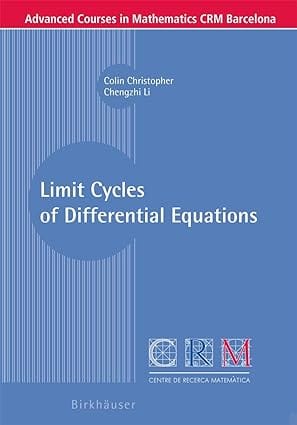 Limit Cycles Of Differential Equations 2007 By Christopher C