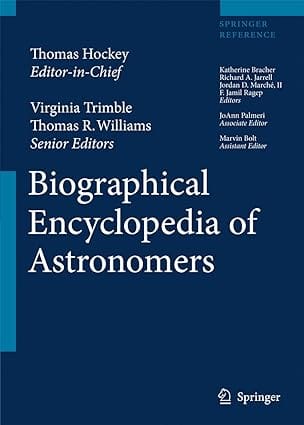 Biographical Encyclopedia Of Astronomers 2 Vol. Set 2007 By Hockey T