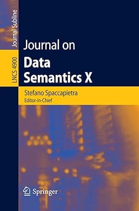 Journal On Data Semantics X 2008 By Spaccapietra S
