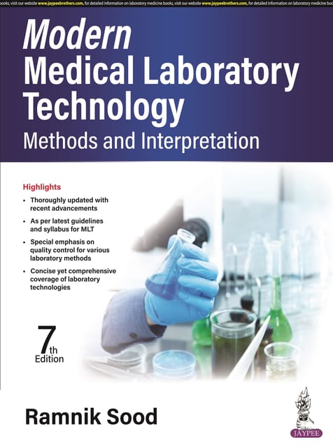 Modern Medical Laboratory Technology: Methods And Interpretation 2024 By Ramnik Sood