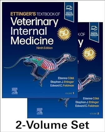Ettingers Textbook Of Veterinary Internal Medicine With Access Code 2 Vol Set 9th Edition 2024 By Ettinger S J