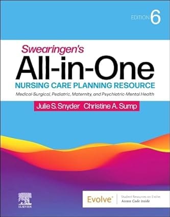 Swearingens All In One Nursing Care Planning Resource With Access Code 6th Edition 2024 By Snyder J S