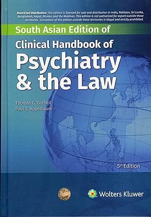 Clinical Handbook Of Psychiatry And The Law 5th South Asia Edition 2024 By Gutheil T G