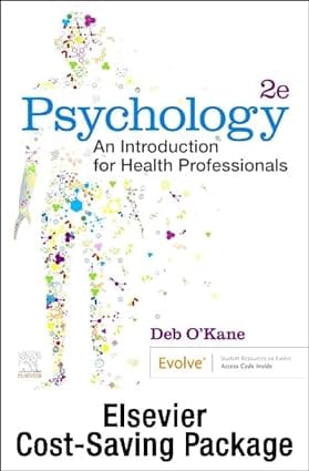 Psychology An Introduction For Health Professionals With Access Code 2nd Edition 2024 By O'Kane D