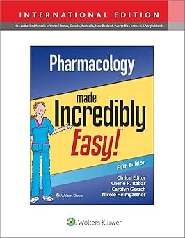 Pharmacology Made Incredibly Easy 5th Edition 2022 By Rebar C.R.