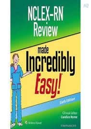 Nclex Rn Review Made Incredibly Easy 6th Edition Edition 2020 By Rome C