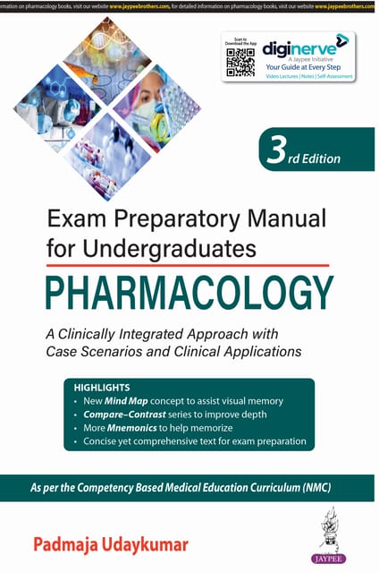 Exam Preparatory Manual For Undergraduates Pharmacology 3rd Edition 2024 By Padmaja Udaykumar