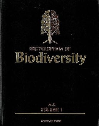 Encyclopedia Of Biodiversity, 5 Vol. Set 2001 By Levin