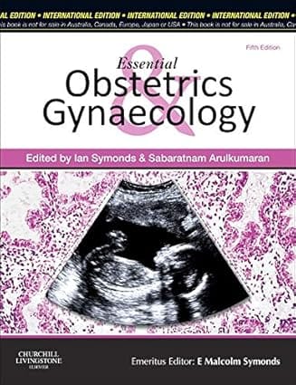 Essential Obstetrics & Gynaecology 5th Edition Ie 2013 By Symonds E M