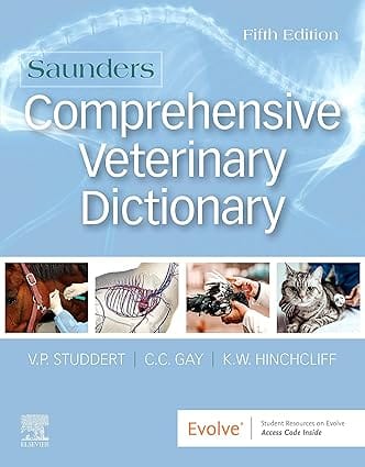 Saunders Comprehensive Veterinary Dictionary With Access Code 5th Edition 2021 By Studdert V P