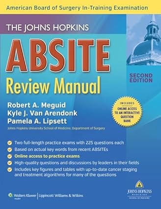 The Johns Hopkins Absite Review Manual 2nd Edition 2014 By Meguid