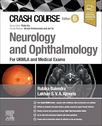 Crash Course Neurology And Ophthalmology With Access Code 6th Edition 2025 By Balendra R